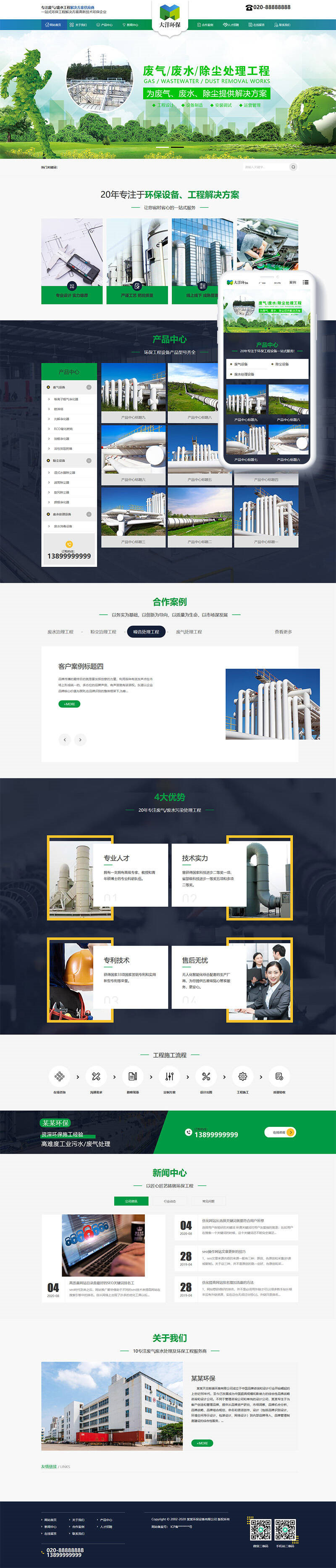 環保廢氣廢水處理工(gōng)程類網站模闆.jpg